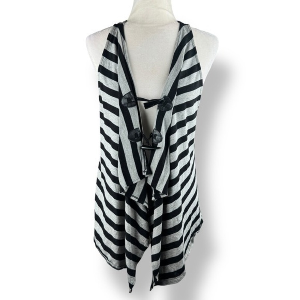 Wet Seal Cardigan Top Womens Size XL Y2K 2000s Stripes Grunge Mall Goth USA Made